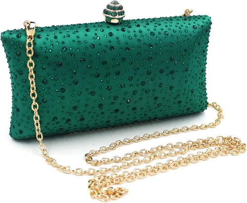 Vista 2 de Bolsos de mujer con diamantes de imitación para fiesta de graduación, boda, novia, bolsas de noche, bolsa de mano de fiesta de cristal