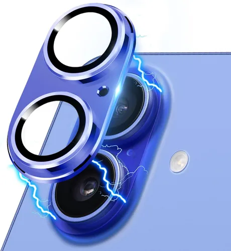 Vista 9 de Protector de lente de cámara compatible con iPhone 15 y 15 Plus, protector de pantalla de vidrio templado antiarañazos, a prueba de golpes, funda