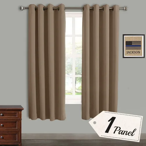 Vista 16 de Rose Home Fashion Cortinas opacas para puerta corrediza, oscurecimiento de la habitación, cortinas con aislamiento térmico para sala de estar