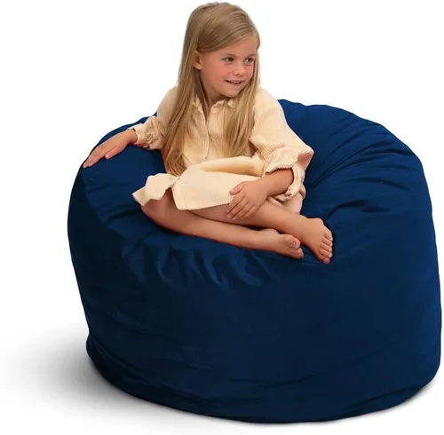 Vista 14 de ULTIMATE SACK Puf de gran tamaño de 3 pies para adultos, funda de piel