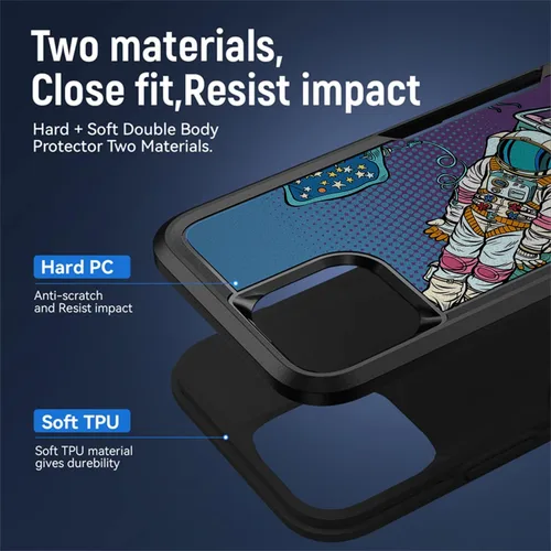 Vista 2 de CasesOnDeck - Funda de agarre compatible con Apple iPhone 13 Pro Max (2021) y iPhone 13 Pro Max [Grip Tactical] Funda delgada y resistente