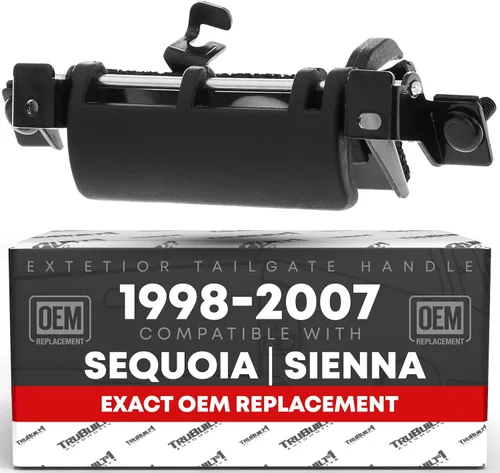 Vista 6 de Conjunto de Manija de Portón Trasero, Metal Mejorado - Compatible con Toyota Sienna 1998-2003, Toyota Sequoia 2001-2007 - Pestillo de Portón Trasero