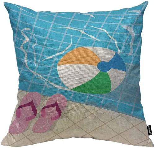 Vista 8 de HOSNYE Funda de almohada decorativa de árboles de abeto y pino 16x16, árboles verdes saludables en un cojín de almohada de abeto antiguo, funda