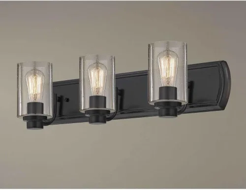 Vista 2 de Baño de cristal sembrado industrial bronce claro 3 Lt