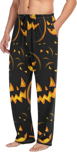 Vista 5 de Halloween Christmas Pajama Pants Mens Lounge Pants Super Soft Men Pajama Bottoms with Drawstring Pockets
