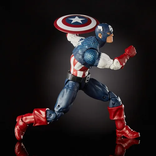 Vista 5 de Marvel Comics 80th Anniversary Legends Series - Figura de acción coleccionable de Capitán América, a escala de 6 pulgadas