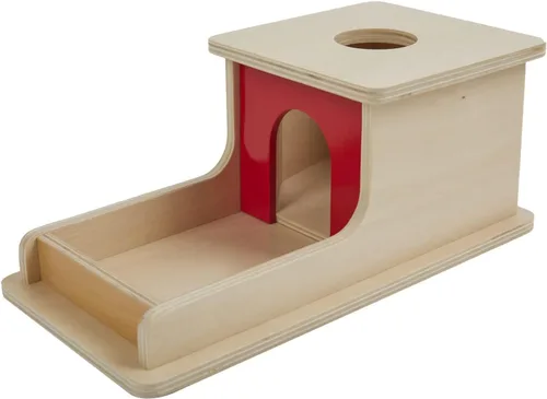 Vista 6 de Tiger Montessori Caja de permanencia con bandeja de tres bolas para bebés de 6 a 12 meses (madera+plástico+bola de punto)