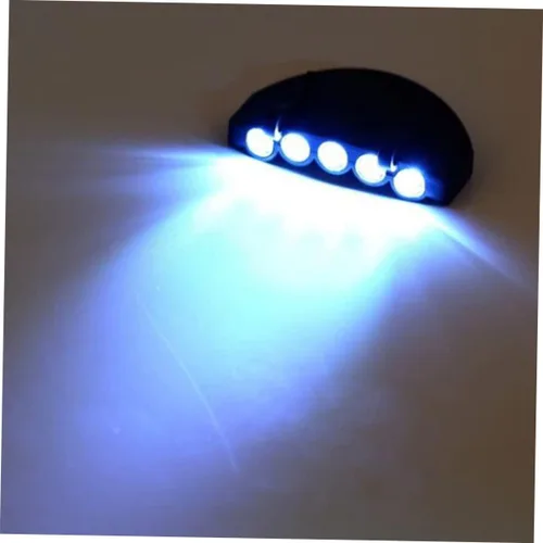 Vista 2 de 5 linternas de faro de sombrero duro, linternas para cabeza, linternas de sombrero con clip en LED giratorio, luz de casquillo giratorio, accesorios