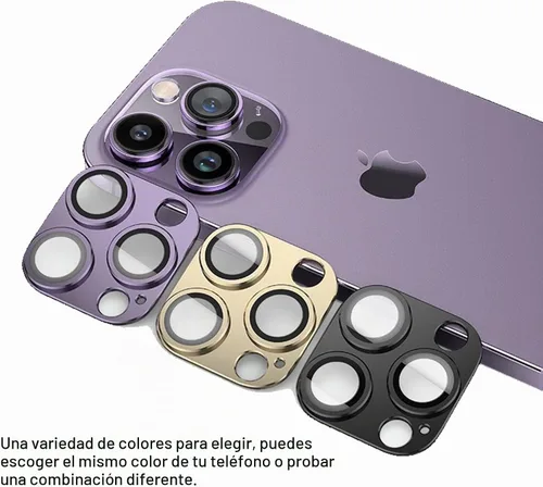 Vista 5 de [Negro] [Paquete de 2] Protector de lente de cámara para iPhone 15/15 Plus, Ultra HD 9H, cubierta de cámara de vidrio templado, pantalla de anillo