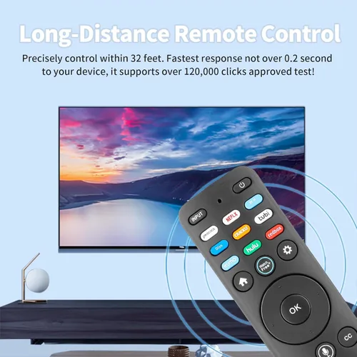 Vista 5 de XRT260 Control remoto por voz compatible con Vizio Smart TV V-Series M-Series P-Series Controlador de repuesto con Netflix PrimeVideo Xumo Hulu