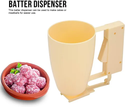 Vista 7 de Dispensador de albóndigas de mano, dispensador de masa de mano, fabricante de albóndigas, dispensador de crema para tartas, dispensador de crema