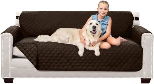 Vista 137 de Sofa Shield - Funda para sofá Loveseat con correa patentada, protector de cojín, funda reversible diseñada en EE. UU. resistente a manchas