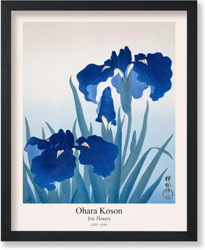 Vista 43 de Poster Master Vintage Ohara Koson Poster - Retro Blooming Lotus Flowers Print - Japanese Art - Flower Illustration - Aesthetic Design - Floral
