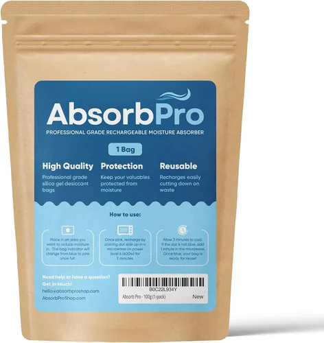 Vista 9 de Absorb Pro - Bolsa deshumidificadora recargable, 3.53 onzas de gel de sílice, 1 paquete