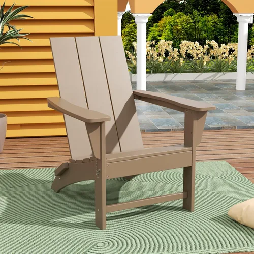 Vista 13 de WestinTrends Ashore Modern - Silla plegable Adirondack para exteriores (juego de 2), color negro
