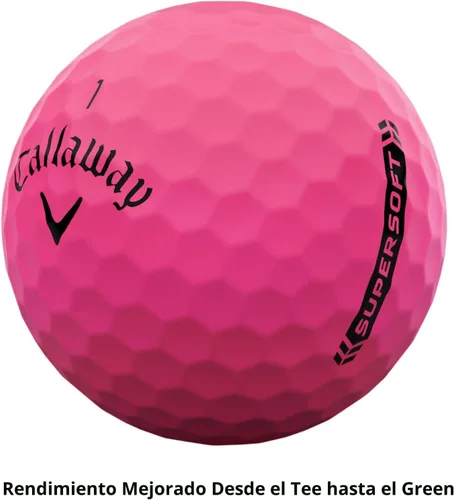 Vista 5 de Callaway Golf Supersoft - Pelotas de golf (versión 2023, color rosa)