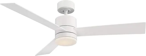 Vista 13 de Modern Forms Axis - Ventilador de techo inteligente de 3 aspas para interior y exterior, 44 pulgadas, titanio con kit de luz LED de 3000K y control