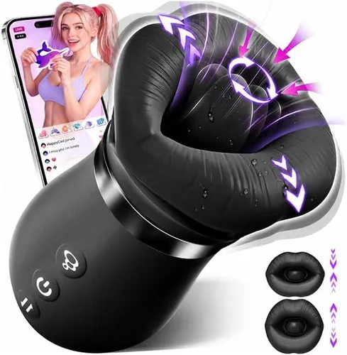 Vista 10 de Vibrador de juguete sexual para adultos para mujeres – Sovokn 5 en 1 vibrador de succión bucal rosa juguete sexual 10 lamiendo la lengua, 3 juguetes