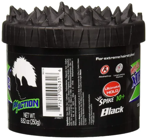 Vista 3 de Wet Line Xtreme Reaction Black Ultimate Hold Gel de 8.8 onzas