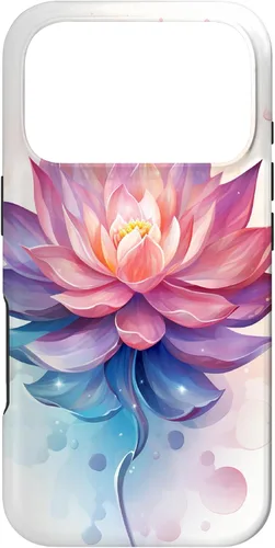 Vista 30 de Funda con ilustración de flor de loto para iPhone 17