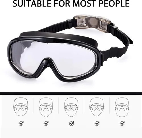 Vista 3 de 2 Pack Kids Swim Goggles, Swimming Glasses for Children from 3 to 15 Years Old