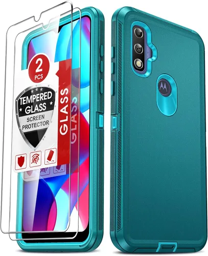Vista 11 de LeYi Funda para Motorola One 5G Ace: Moto G 5G (2020): Funda resistente 3 en 1, funda resistente 3 en 1, funda para teléfono celular a prueba
