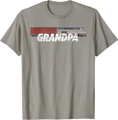 Vista 12 de RC Model Train Shirt Grandpa Train Boxcar HO Scale T-Shirt Negro
