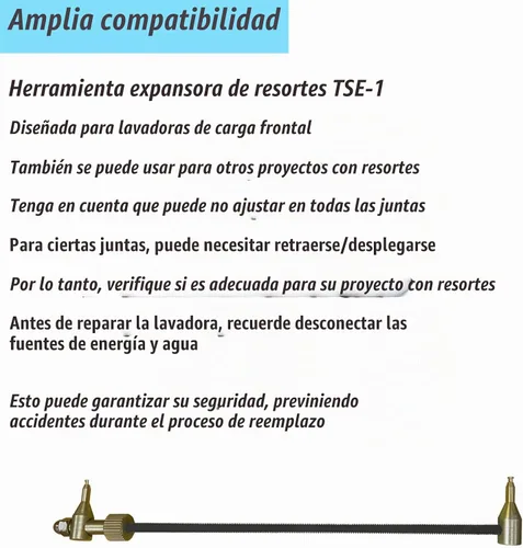 Vista 4 de TSE-1 Herramienta de expansión de resorte para lavadora/herramienta de extracción de resorte para fuelle de hidromasaje Junta de arranque