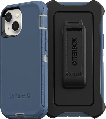 Vista 8 de OtterBox Funda para iPhone 13 mini y iPhone 12 mini Defender Series, color negro, resistente y duradero, con protección de puerto, incluye soporte