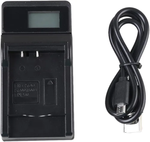 Vista 3 de Cargador de batería micro USB LCD para cámara digital Canon PowerShot SX40 HS, SX50 HS, SX60 HS, SX40HS, SX50HS, SX60HS