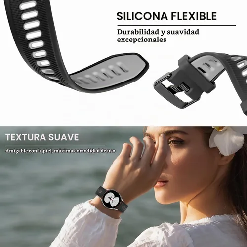 Vista 3 de Correa de reloj compatible con Garmin Forerunner 945/Forerunner 935, silicona suave deportiva Garmin 935/Fenix 5/Fenix 5 Plus, repuesto para Garmin