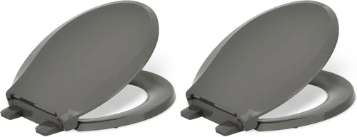Vista 47 de KOHLER 4639-RL-0 Cachet ReadyLatch Asiento de inodoro redondo con cierre suave, color blanco
