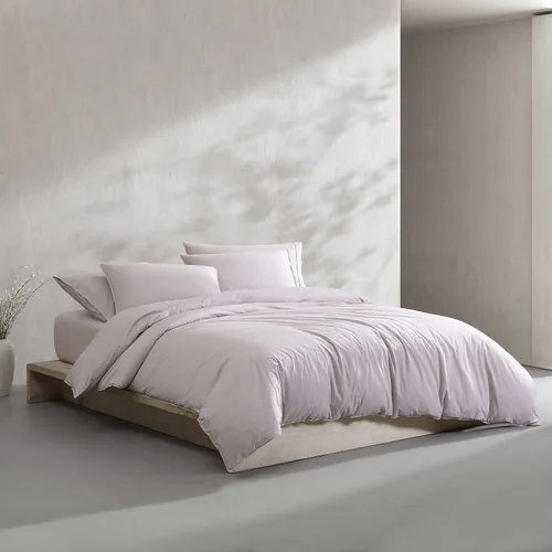 Vista 14 de Calvin Klein - Juego de edredón tamaño individual/individual XL, ropa de cama moderna de percal lavado de algodón con fundas a juego, certificado