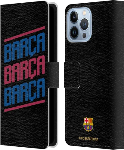Vista 45 de Head Case Designs Funda de piel con licencia oficial del FC Barcelona con logotipo y patrón de Forca Barca, compatible con Apple iPhone 11