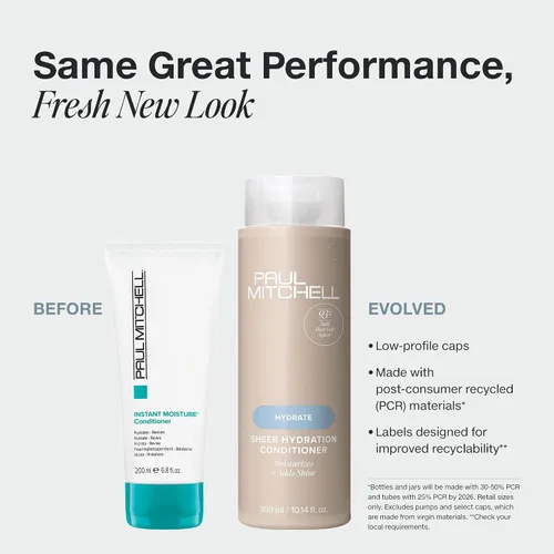 Vista 2 de Paul Mitchell Sheer Hydration Conditioner, Moistures + Adds Shine, For Dry Hair