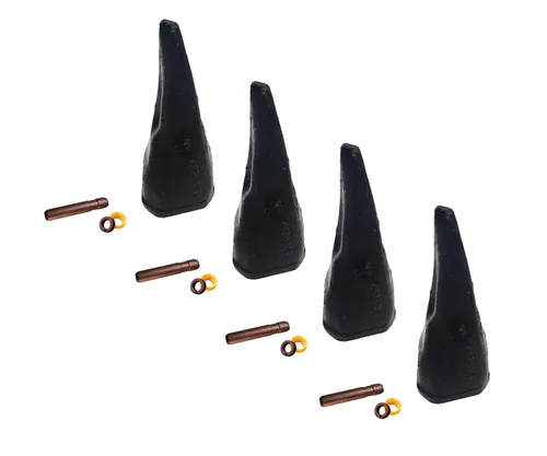 Vista 8 de Backhoe Bucket Diente 208-5239 Punta afilada con pasador, se adapta a adaptadores Cat DRS230 Series.