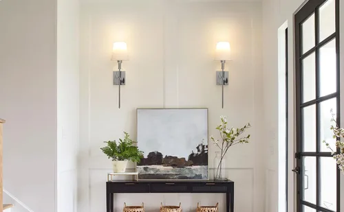 Vista 6 de Juego de 2 apliques de pared que funcionan con pilas, accesorios sin cableado, con bombilla regulable de control remoto (bombilla incluida)