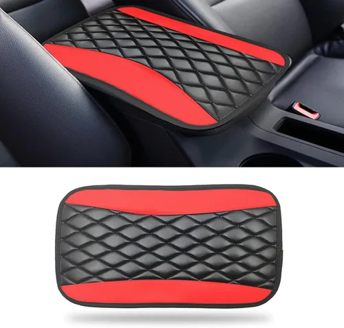 Vista 8 de Almohadilla de cojín para consola central de automóvil, accesorios de protección interior, de cuero universal, impermeable y antiarañazos, funda