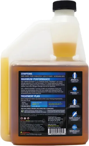 Vista 2 de Hot Shot's Secret EDT+ Winter Defense, aditivo de combustible diésel 7 en 1 anti-gel Previene la gelificación, protege el sistema de combustible