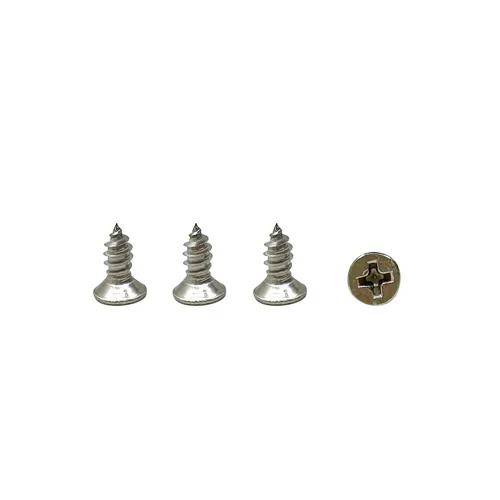 Vista 2 de Tornillos de madera M4x10mm, tornillo Phillips de cabeza plana de acero inoxidable, tornillo autorroscante de cabeza avellanada Phillips