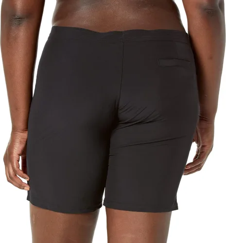 Vista 2 de Body Glove Smoothies Harbor Solid Vapor Boardshort de 8 pulgadas para mujer, negro, grande
