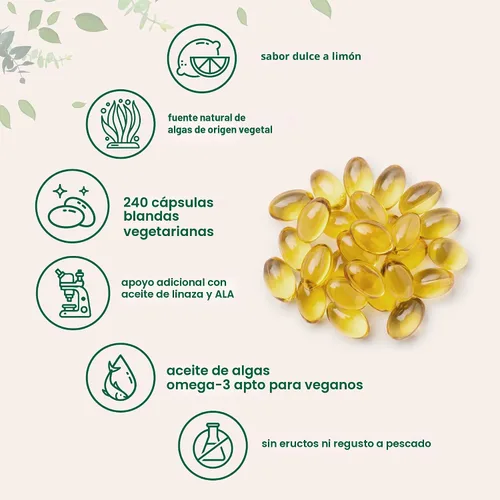 Vista 7 de Micro Ingredients Polvo de proteína de colágeno múltiple de 16 onzas y suplemento de aceite de algas vegano Omega 3, paquete de 2