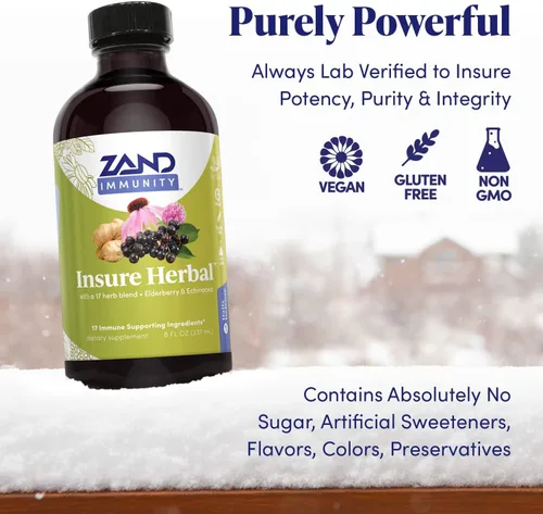 Vista 4 de Zand Insure Herbal Immune Support, 8 onzas