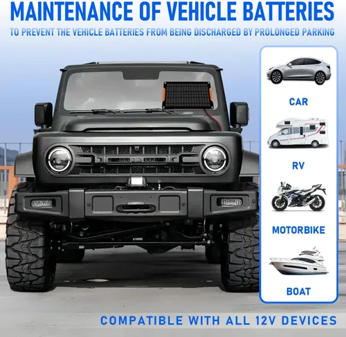 Vista 6 de 10 Watt 12 V Solar Car Battery Charger & Maintainer