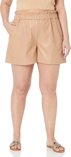 Vista 4 de The Drop Pantalón corto de meter para mujer Rose Loose-Fit Paperbag