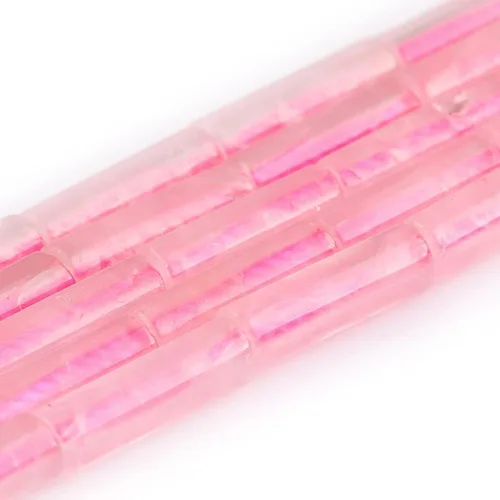 Vista 29 de HAAMIIQII Cuentas de tubo de amazonita natural de 0.512 x 0.157 in, cuentas sueltas de piedra cilíndrica para fabricación de joyas, 15 pulgadas
