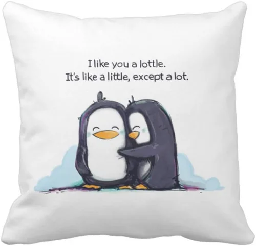 Vista 5 de Funda de almohada personalizada, funda de almohada creativa, regalos personalizados para tus seres queridos (14 x 14 pulgadas, blanco)