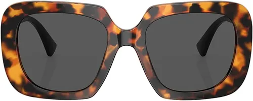 Vista 2 de Versace VE 4434 511987 Luz Habana Gafas de Sol Plásticas Cuadradas Lente Gris