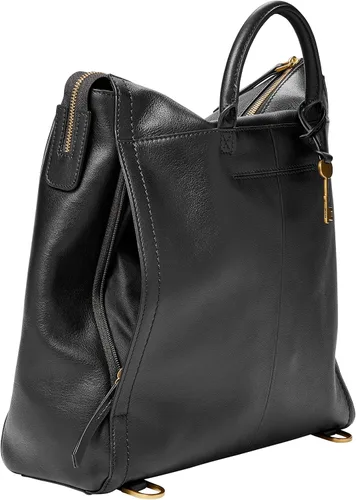 Vista 6 de Fossil Parker - Mochila convertible de cuero para mujer Negro Large - Black