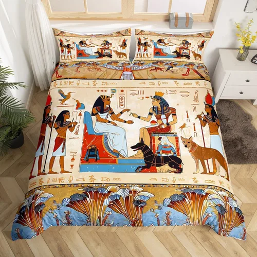 Vista 15 de Feelyou - Funda de edredón con estampado de auriculares, juego de ropa de cama con temática musical, patrón geométrico musical, funda de edredón